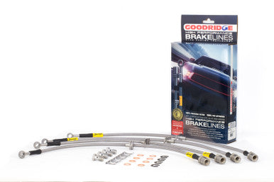 Goodridge 08-14 Subaru STi (w/Brembo Calipers) Stainless Steel Brake Line Kit - 24219