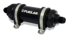 Fuelab 828 In-Line Fuel Filter Long -6AN In/Out 100 Micron Stainless - Black - 82821-1 - Primary