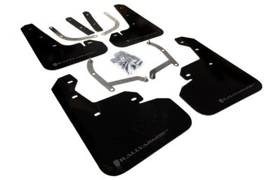 Rally Armor 17-23 Subaru Impreza 4D/5D Black UR Mud Flap w/Grey Logo - MF45-UR-BLK/GRY