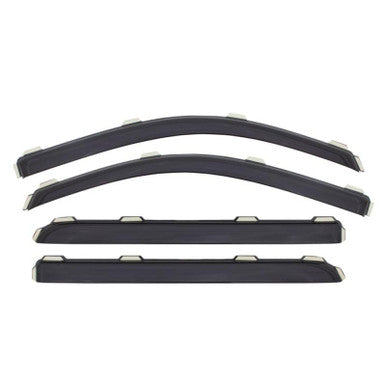 AVS Ventvisor In-Channel Front & Rear Window Deflectors Front & Rear For 2010-14 Subaru Outback - Smoke - 194484