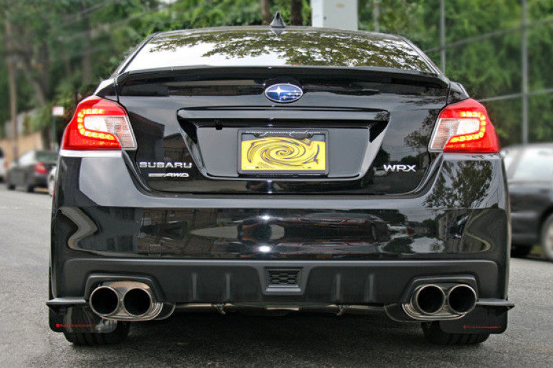Rally Armor 15-21 Subaru WRX/STI (Sedan ONLY) White UR Mud Flap w/ Red Logo -  Installed 14