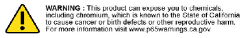 P65 Warning