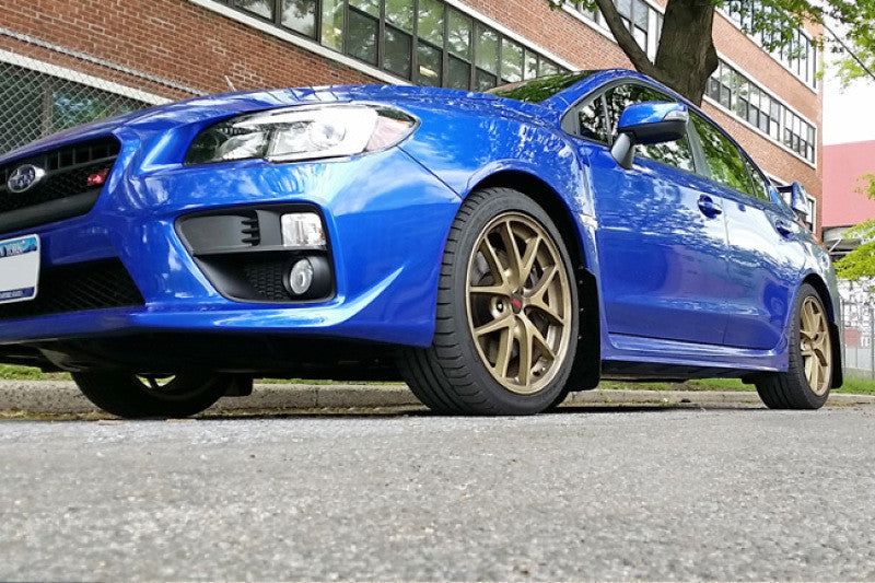 Rally Armor 15-21 Subaru WRX/STI (Sedan ONLY) White UR Mud Flap w/ Red Logo - MF32-UR-WH/RD - Installed 1