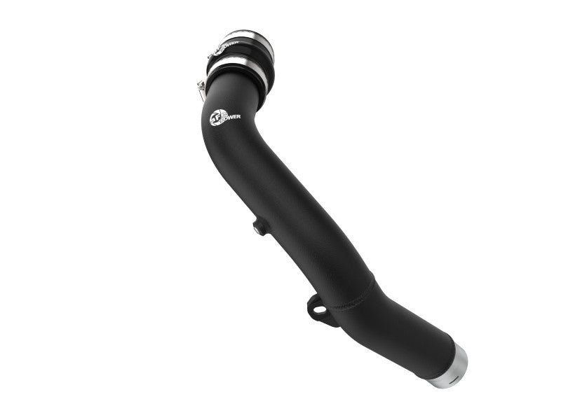 22-23 Subaru WRX aFe BladeRunner 2-1/2 IN Aluminum Hot Charge Pipe Black - 46-20668-B