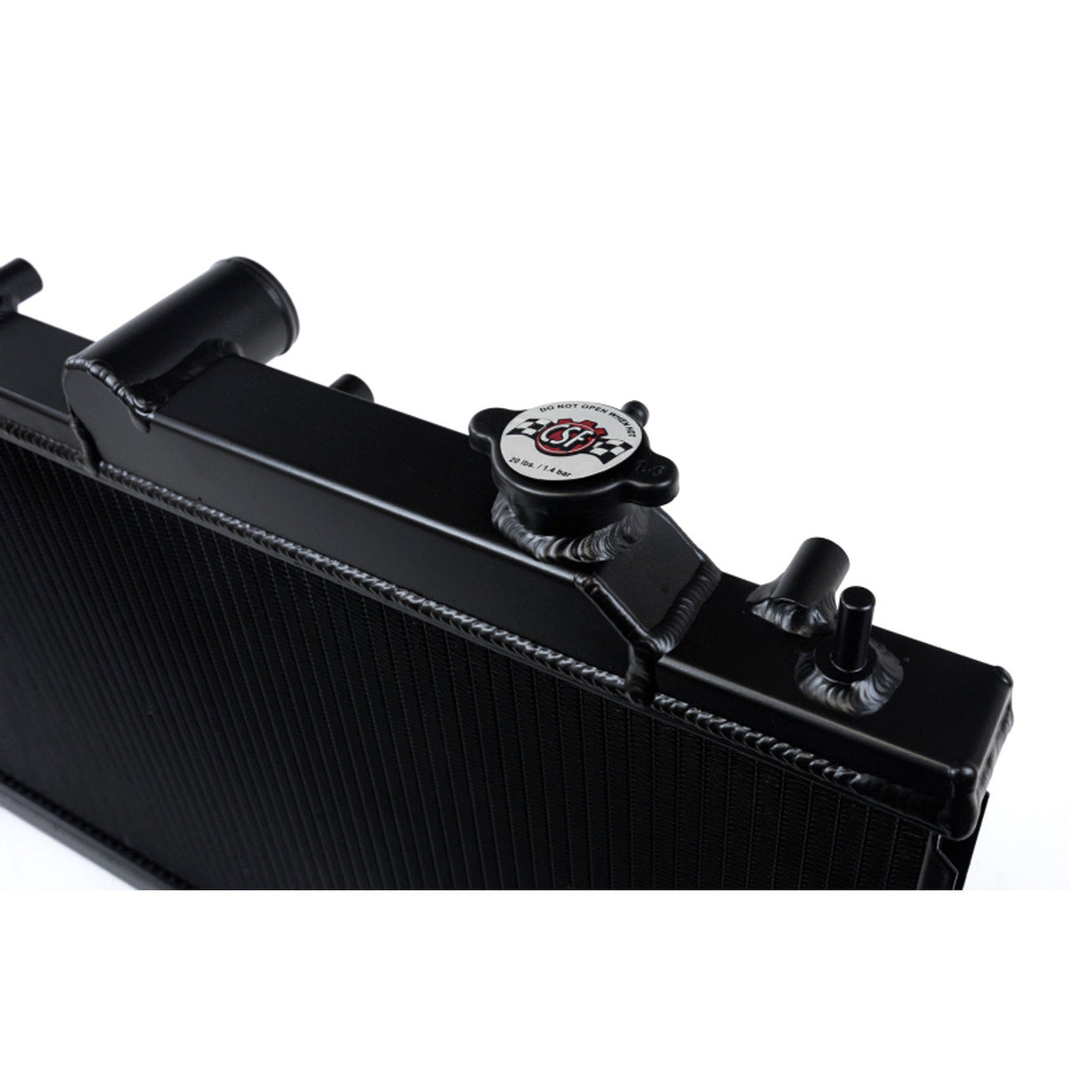 CSF 08-15 Subaru Impreza WRX/STI 1-Row 31mm High-Performance Aluminum Radiator - Black - Cap