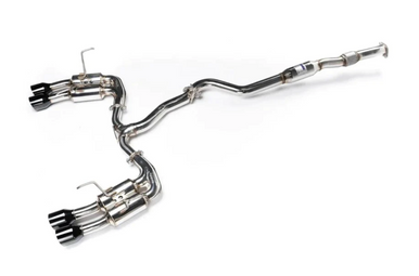 Invidia 2022+ Subaru WRX Gemini Single Layer Quad Black Tip Cat-Back Exhaust - HS22WRXGM4SB