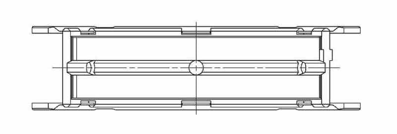 ACL Subaru FA20 Standard Size Main Bearing Set w/ +.002in OD - 5M8312HO/S2-STD - Technical Drawing 3