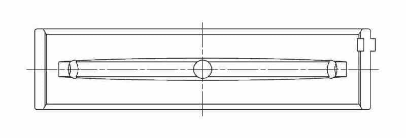 ACL Subaru FA20 Standard Size Main Bearing Set w/ +.002in OD - 5M8312HO/S2-STD -Technical Drawing 1