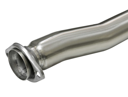 aFe Takeda 3 IN to 2-1/4 IN 304 Stainless Steel Cat-Back Exhaust System For 2015-21 Subaru WRX/WRX STI - Polished Tips - 49-36801-P - Flange