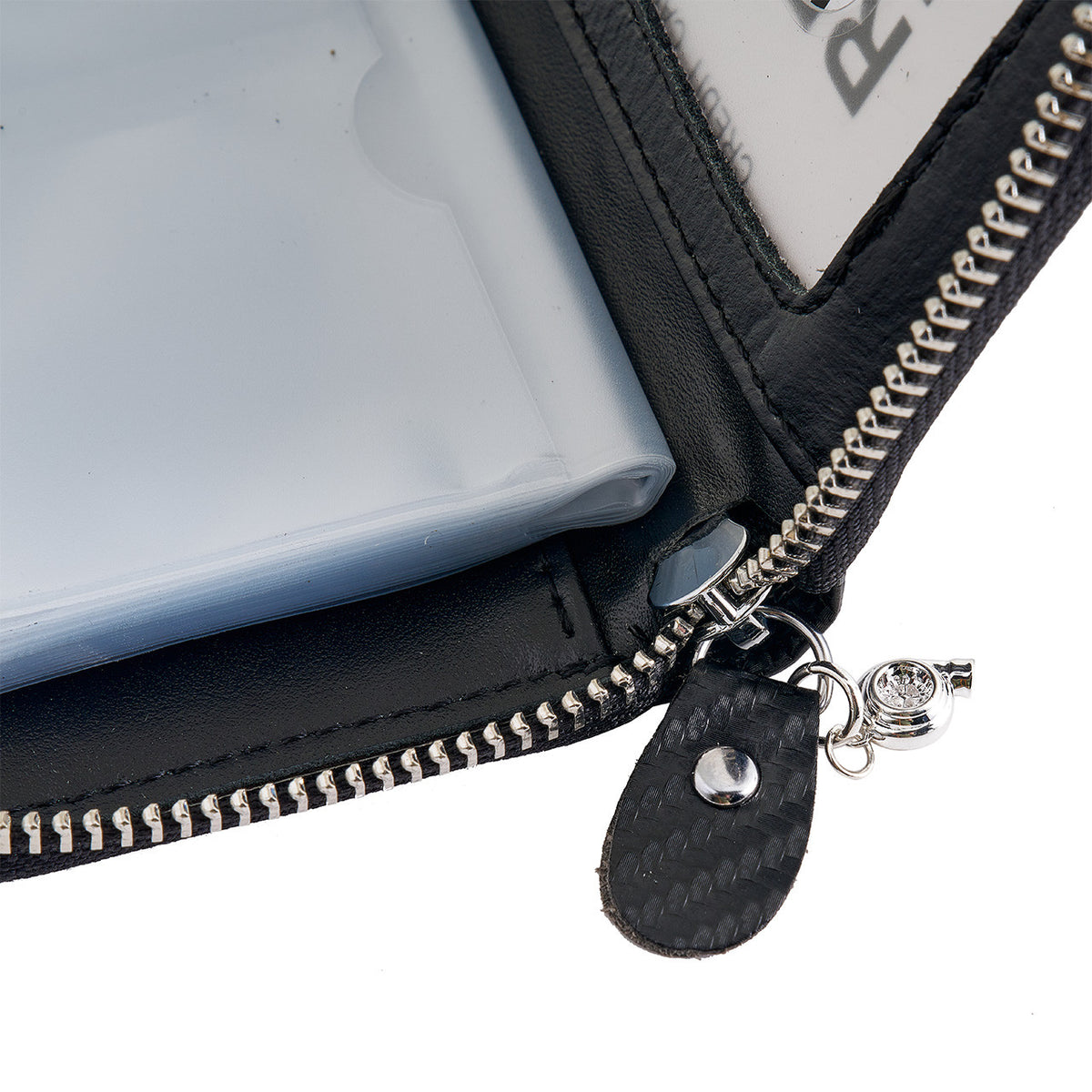 Carbon Fiber Wallet w/ Zipper Pull (Turbo) - Zipper