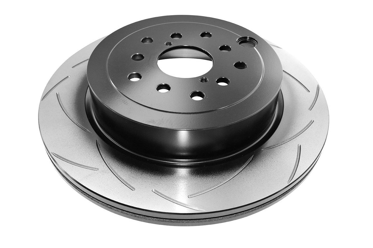 DBA Rear Street Series T2 Slotted Brake Rotor For 2015-17 Subaru WRX STI