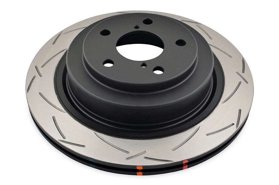 DBA Rear 4000 Series T3 Slotted Brake Rotor For 2006-07 Subaru WRX, 05-08 Legacy GT