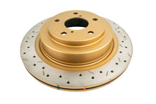 DBA Rear 4000 Series XS Gold Drilled & Slotted Brake Rotor For 2006-07 Subaru WRX, 05-08 LGT