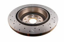 DBA Rear 4000 Series XS Gold Drilled & Slotted Brake Rotor For 2004-07 Subaru WRX STI - Back