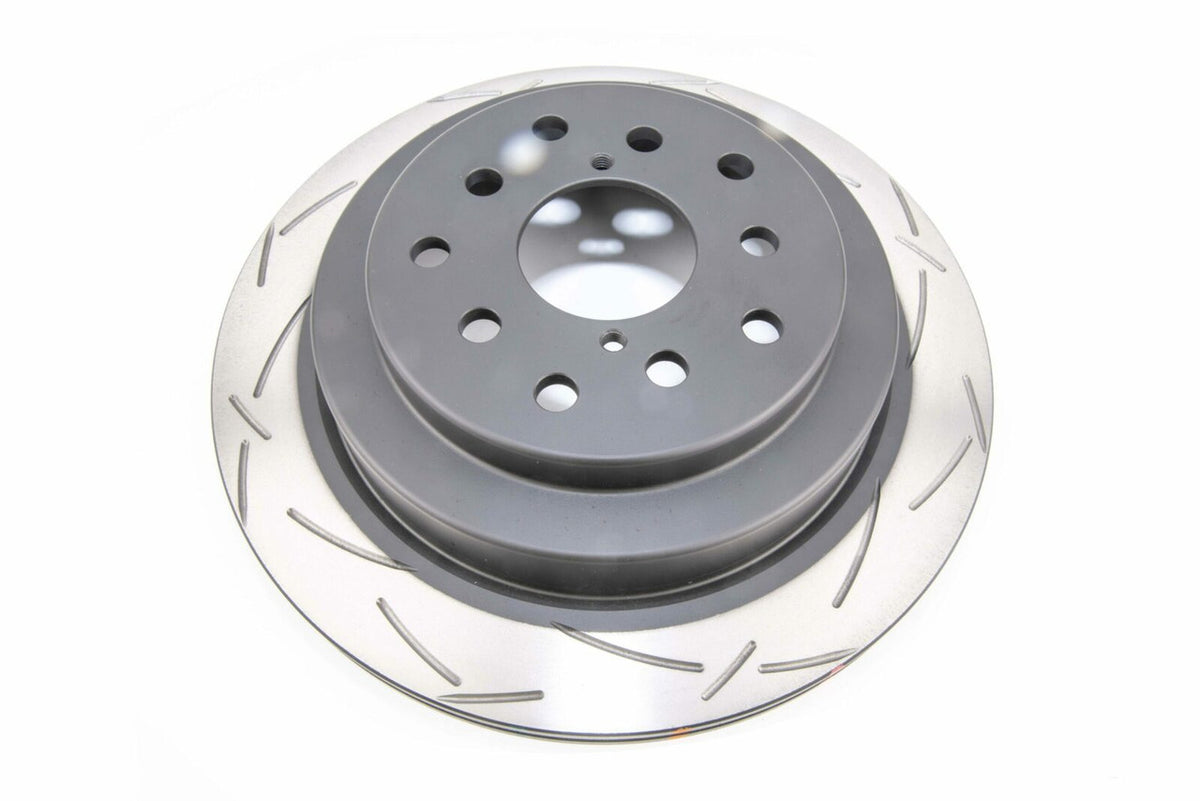 DBA Rear 4000 Series T3 Slotted Brake Rotor For 2004-07 Subaru WRX STI