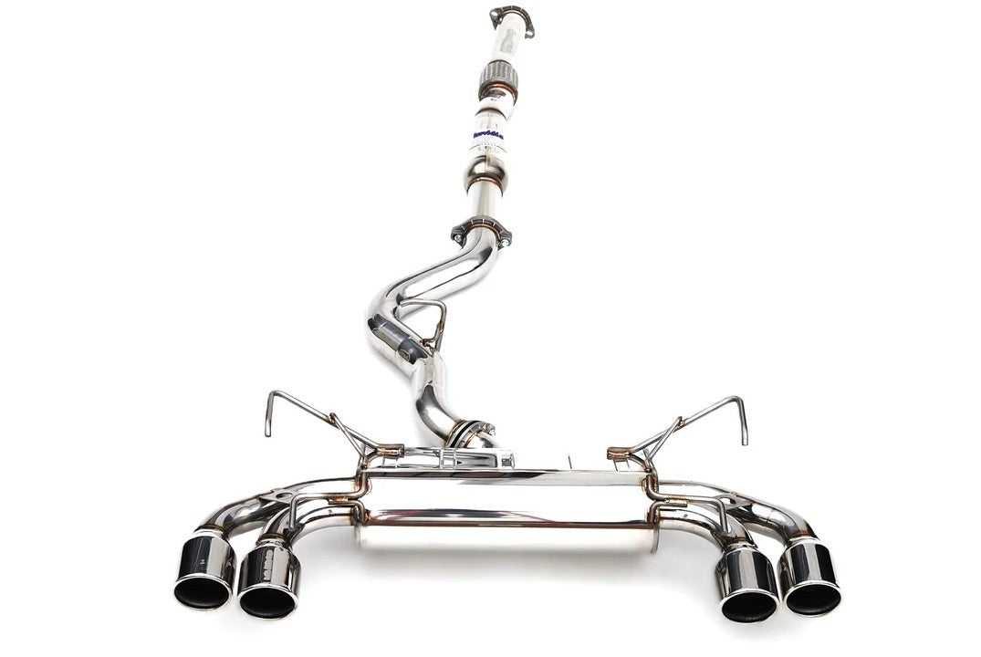 Invidia Q300 Dual Stainless Steel Tip Cat Back Exhaust for 2008-14 Subaru WRX & STI Hatchback