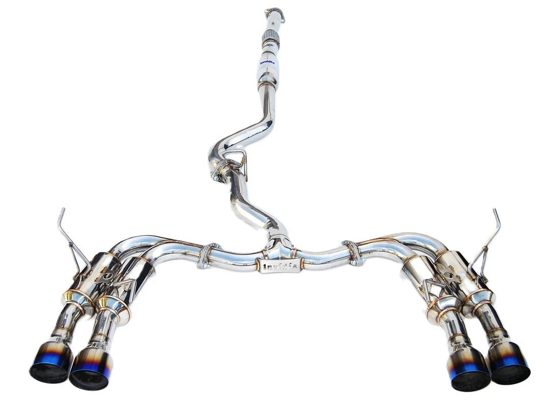 Invidia R400 Cat Back Exhaust with TI Tips for 2015-21 Subaru WRX / STI Sedan