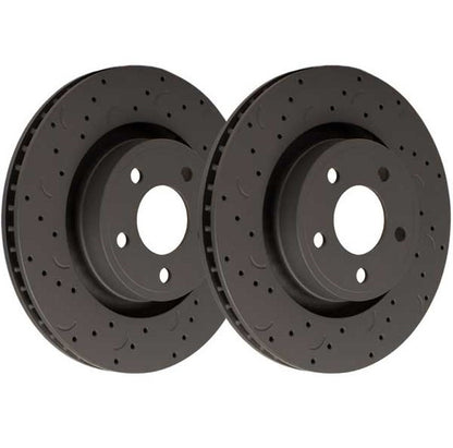 Hawk Talon Drilled and Slotted Front Brake Rotor Set