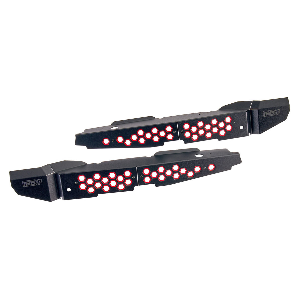 IAG Fender Shrouds For 2022+ Subaru WRX - Red Layout Pair