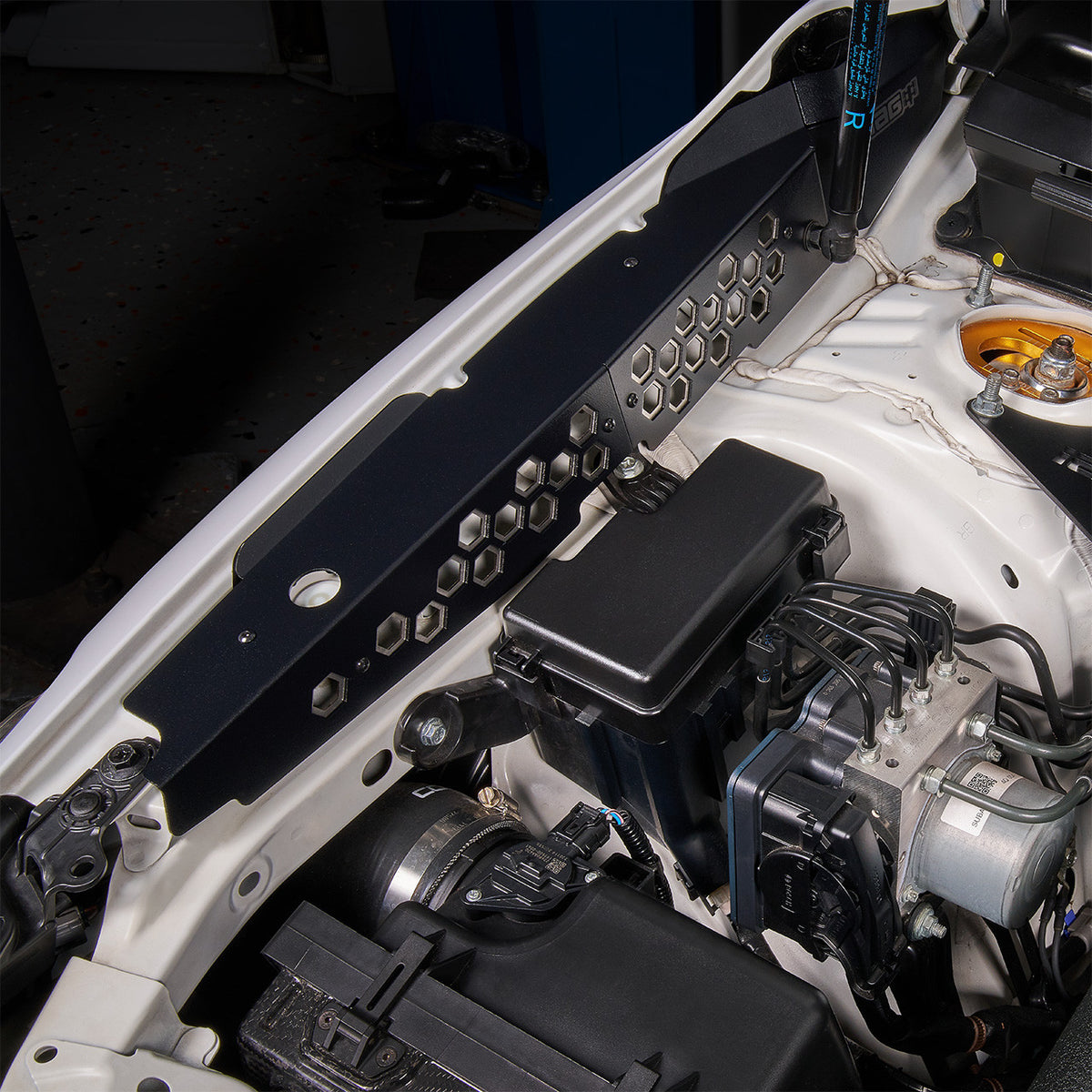 IAG Fender Shrouds For 2022+ Subaru WRX - Installed Stainless Close-up