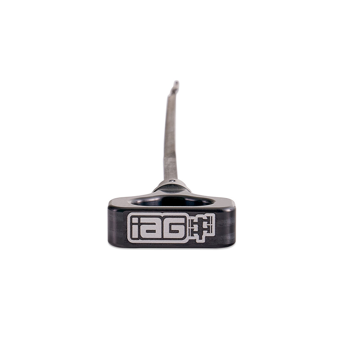 IAG Dipstick With Billet Anodized Handle For 2022+ WRX, 2019+ Ascent, 2024+ Outback & Legacy 2.4L - Black Angle 2