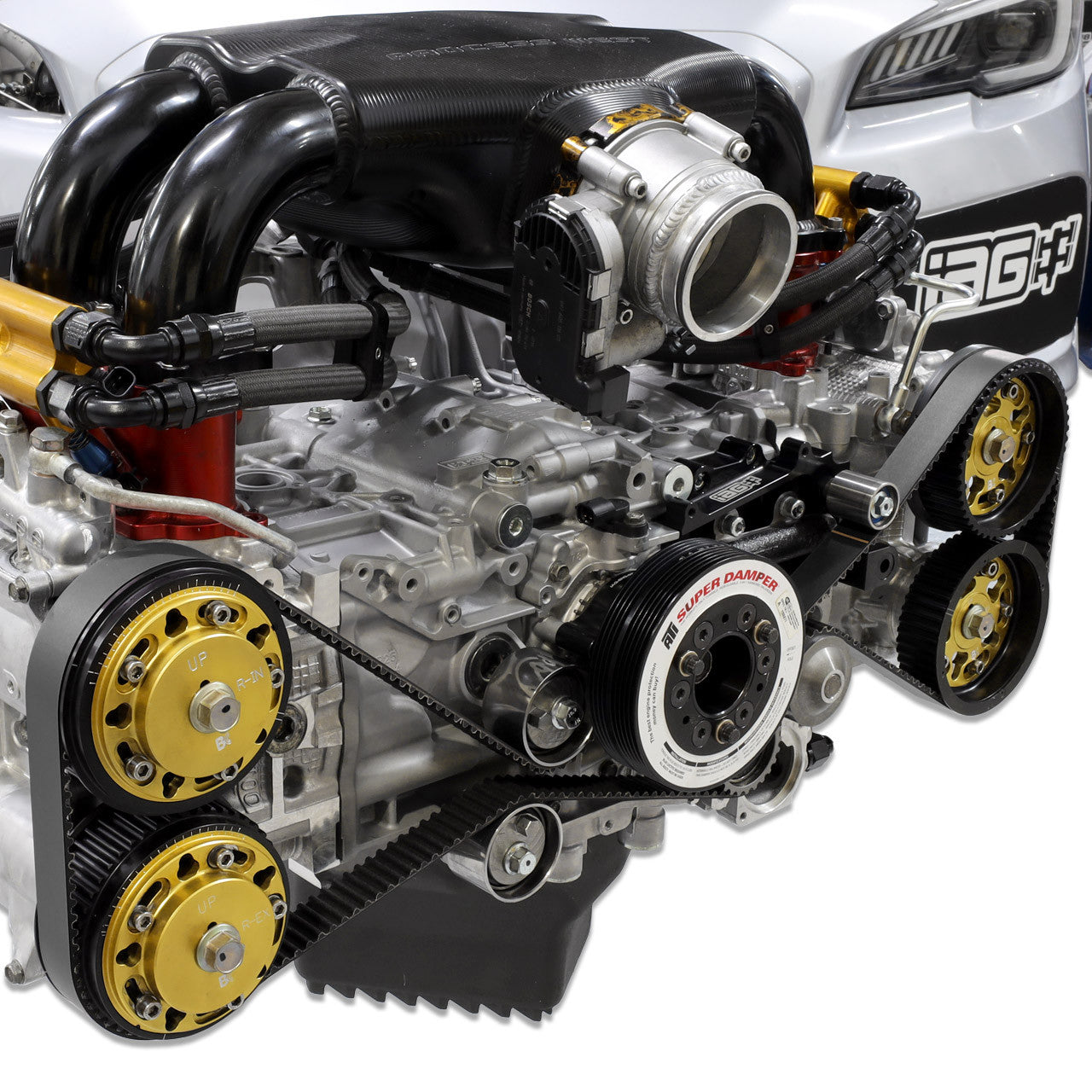 IAG Black Racing Timing Belt for 2002-14 Subaru WRX, 2004-21 STI - Install Image