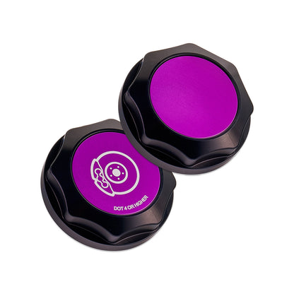 IAG Revolve Brake Fluid Reservoir Cap w/ Anodized Color Accent for WRX, STI, LGT, FXT, BRZ - Purple