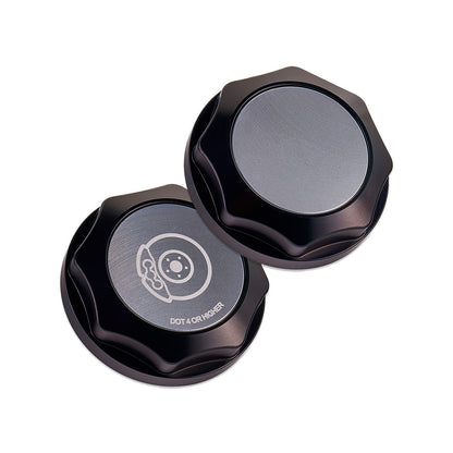 IAG Revolve Brake Fluid Reservoir Cap w/ Anodized Color Accent for WRX, STI, LGT, FXT, BRZ - Silver