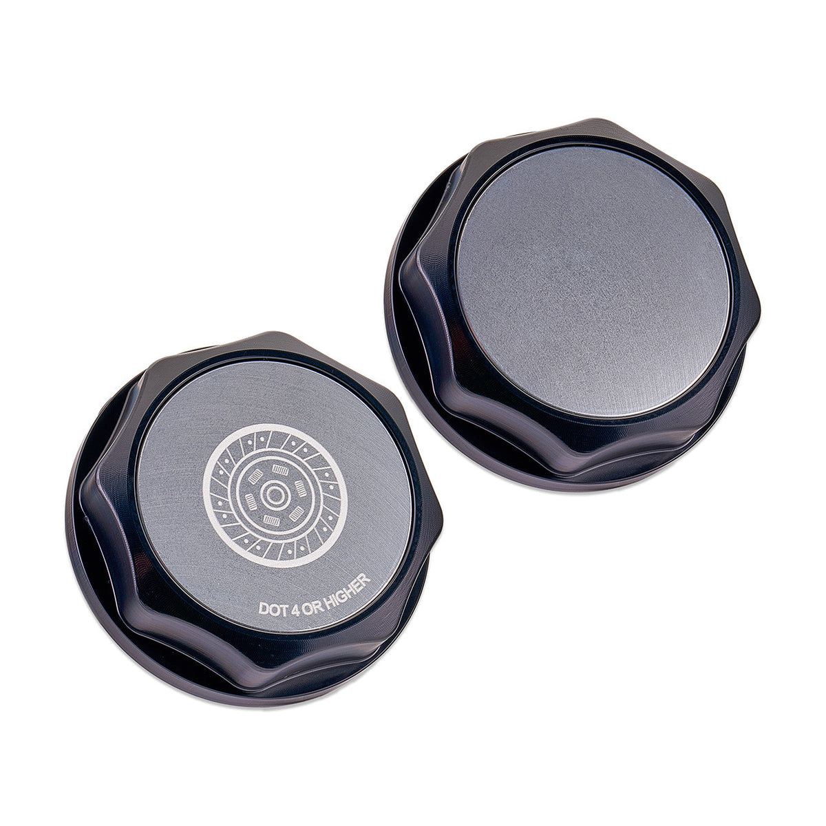 IAG Revolve Clutch Fluid Reservoir Cap w/ Anodized Color Accent for WRX STI - Silver