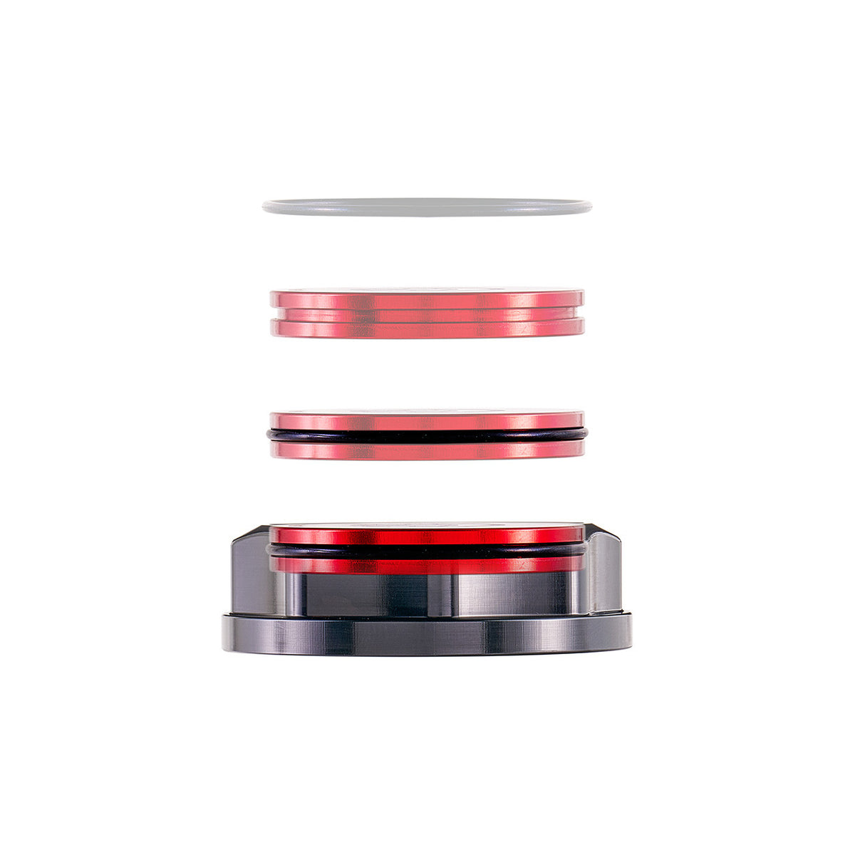 IAG Revolve Clutch Fluid Reservoir Cap w/ Anodized Color Accent for WRX STI - Exploded View