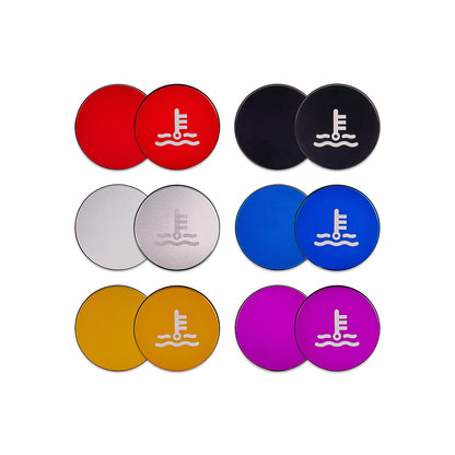 IAG Revolve Coolant Reservoir Cap w/ Anodized Color Accent for 02-26 WRX, 04-21 STI, 05-09 LGT, 04-08 FXT, 13-26 BRZ - Color Choices