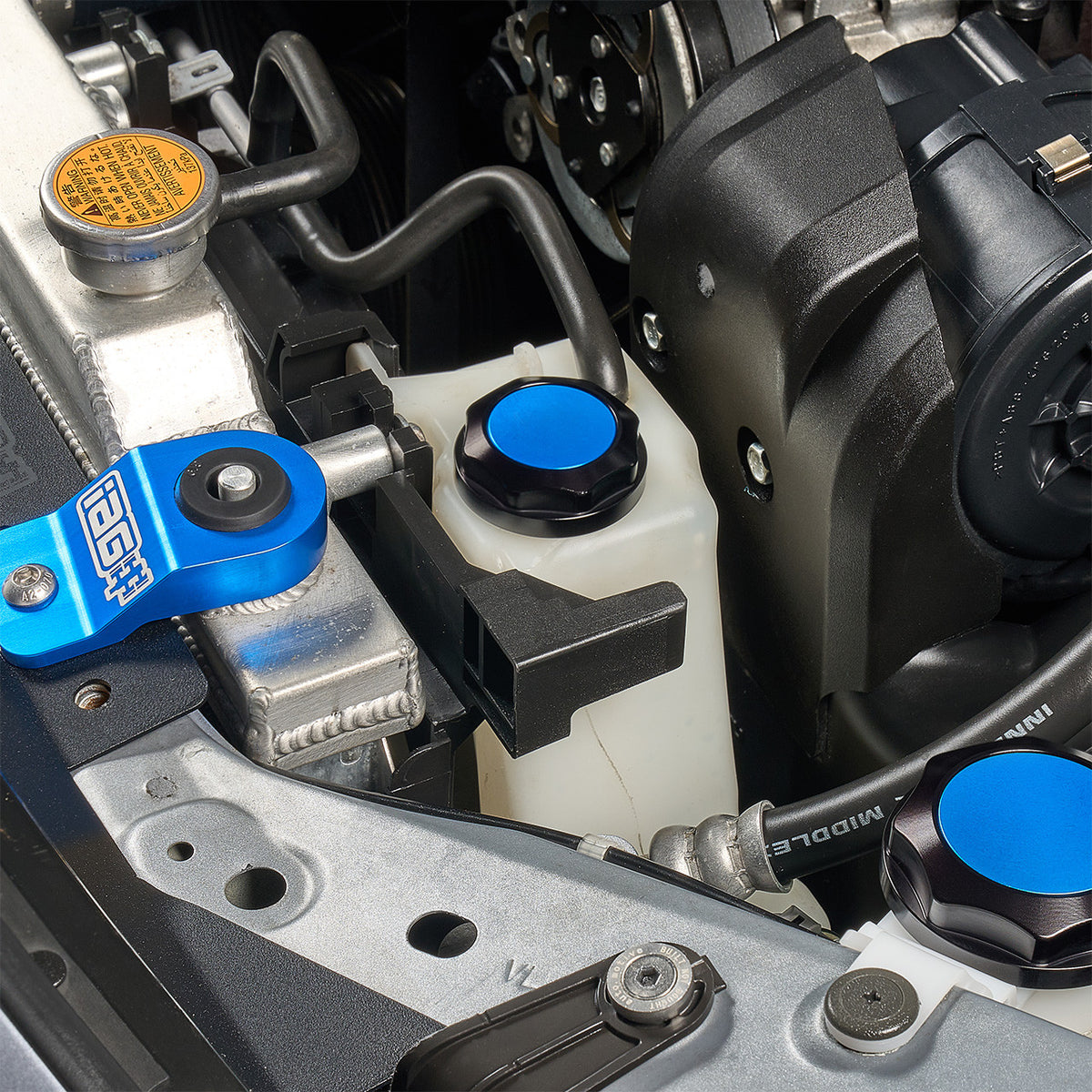IAG Revolve Coolant Reservoir Cap w/ Anodized Color Accent - Installed 4