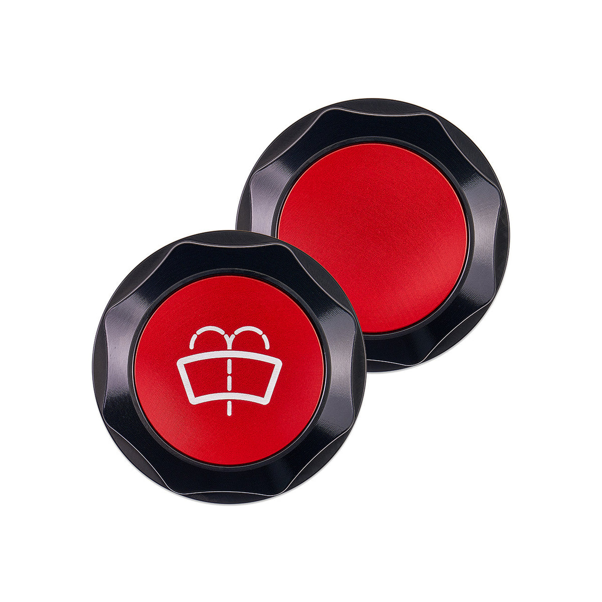 IAG Revolve Washer Fluid Reservoir Cap w/ Anodized Color Accent for 02-21 WRX, 04-21 STI, 05-09 LGT, 04-08 FXT - Red