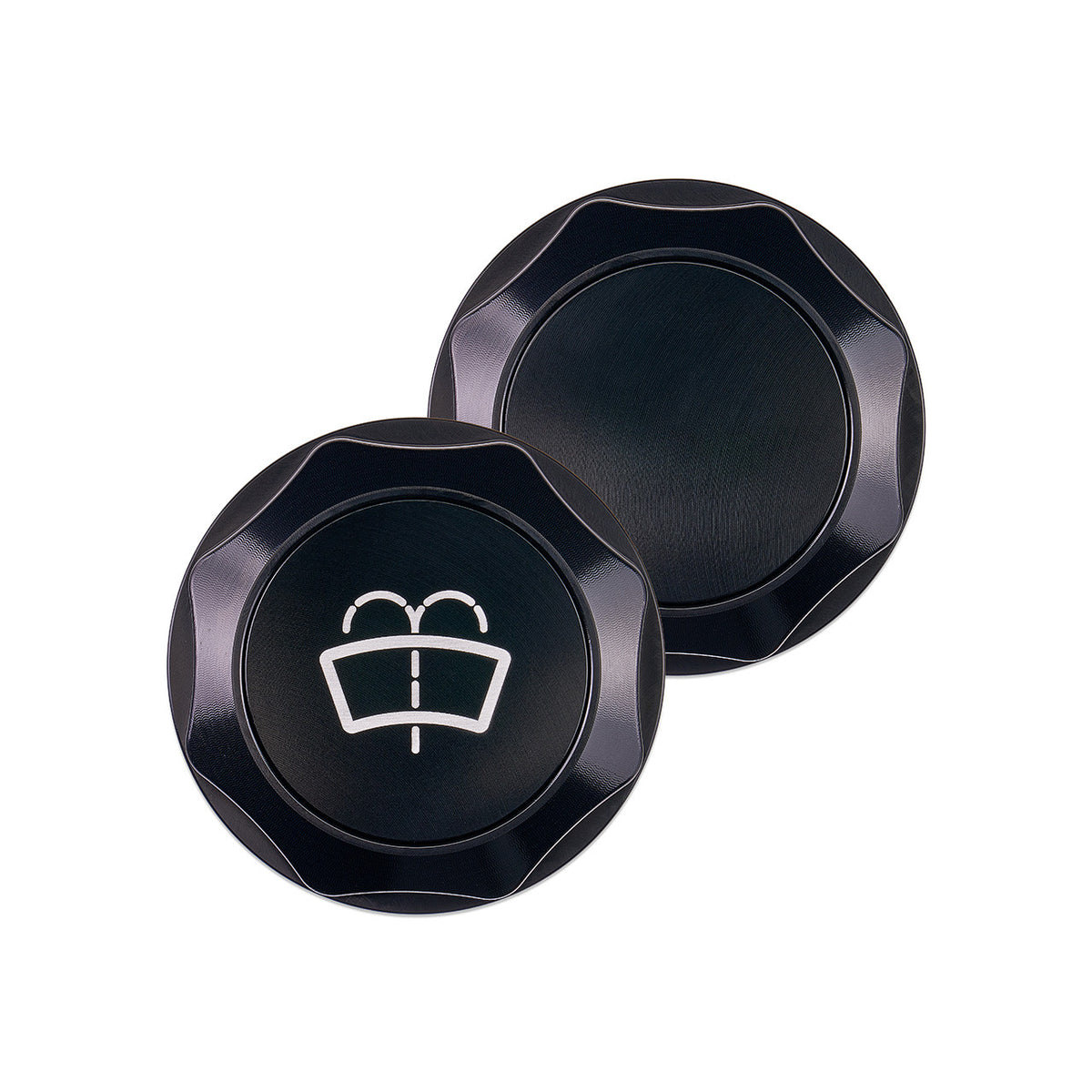 IAG Revolve Washer Fluid Reservoir Cap w/ Anodized Color Accent for 22-26 WRX, 13-26 BRZ - Black
