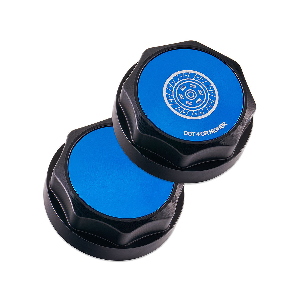 IAG Revolve Clutch Fluid Reservoir Cap w/ Anodized Color Accent for 13-26 BRZ - Blue