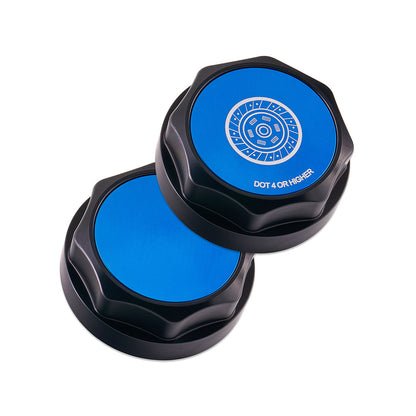 IAG Revolve Clutch Fluid Reservoir Cap w/ Anodized Color Accent for 13-26 BRZ - Blue