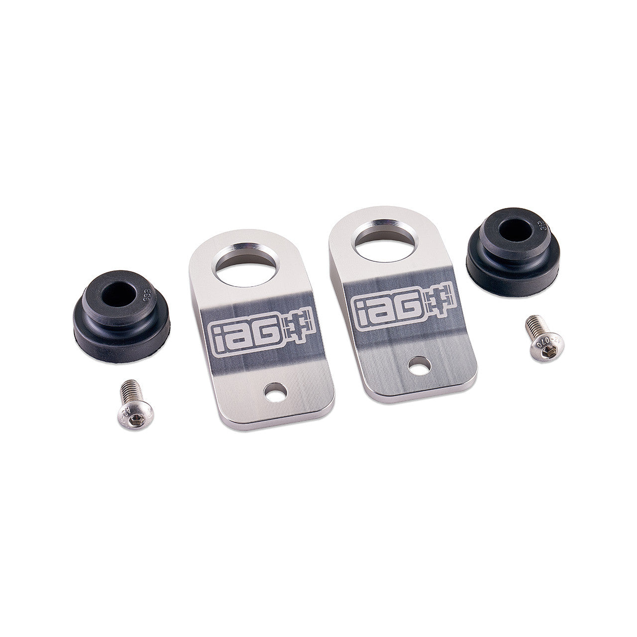 IAG Radiator Stays For 2002-07 Subaru WRX, 04-07 STI, 02-07 Impreza, 02-07 Outback - Silver 2