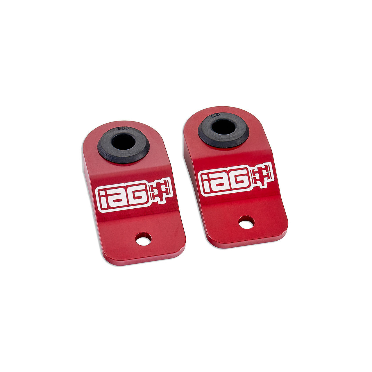 IAG Radiator Stays For 2002-07 Subaru WRX, 04-07 STI, 02-07 Impreza, 02-07 Outback - Red