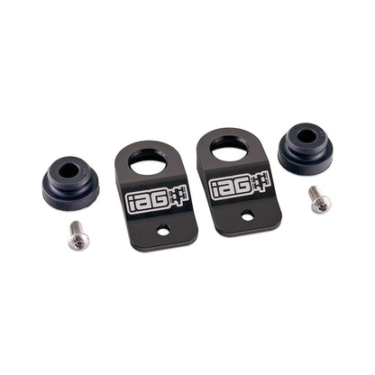 IAG Radiator Stays For 2008-14 Subaru WRX & STI, 08-10 Impreza & Outback - Black