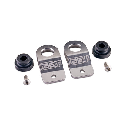 IAG Radiator Stays For 2015-21 Subaru WRX & STI, 12-16 Impreza, 13-17 Crosstrek - Silver