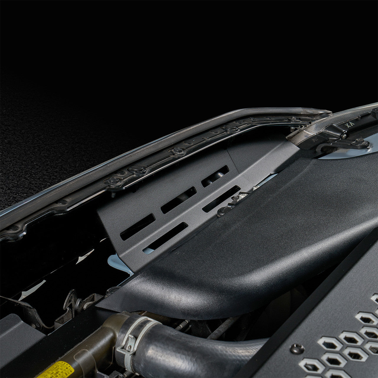 IAG Radiator Shroud For 2015-21 Subaru WRX & STI - Install Close-up