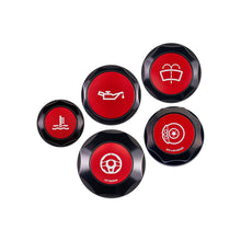 IAG Revolve Engine Bay Dress-Up Cap Kit for 15-21 STI - Includes Oil, Brake, Power Steering, Coolant & Washer Caps