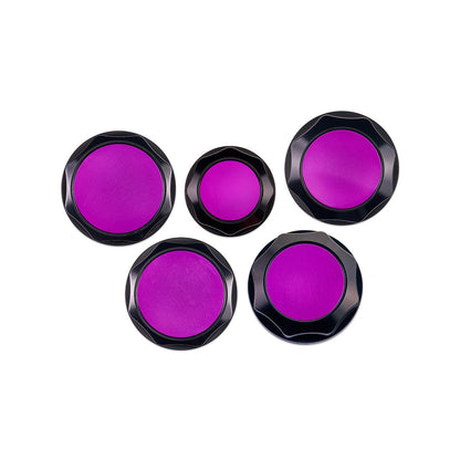 IAG Revolve Engine Bay Dress-Up Cap Kit for 13-24 BRZ - Purple Set Back