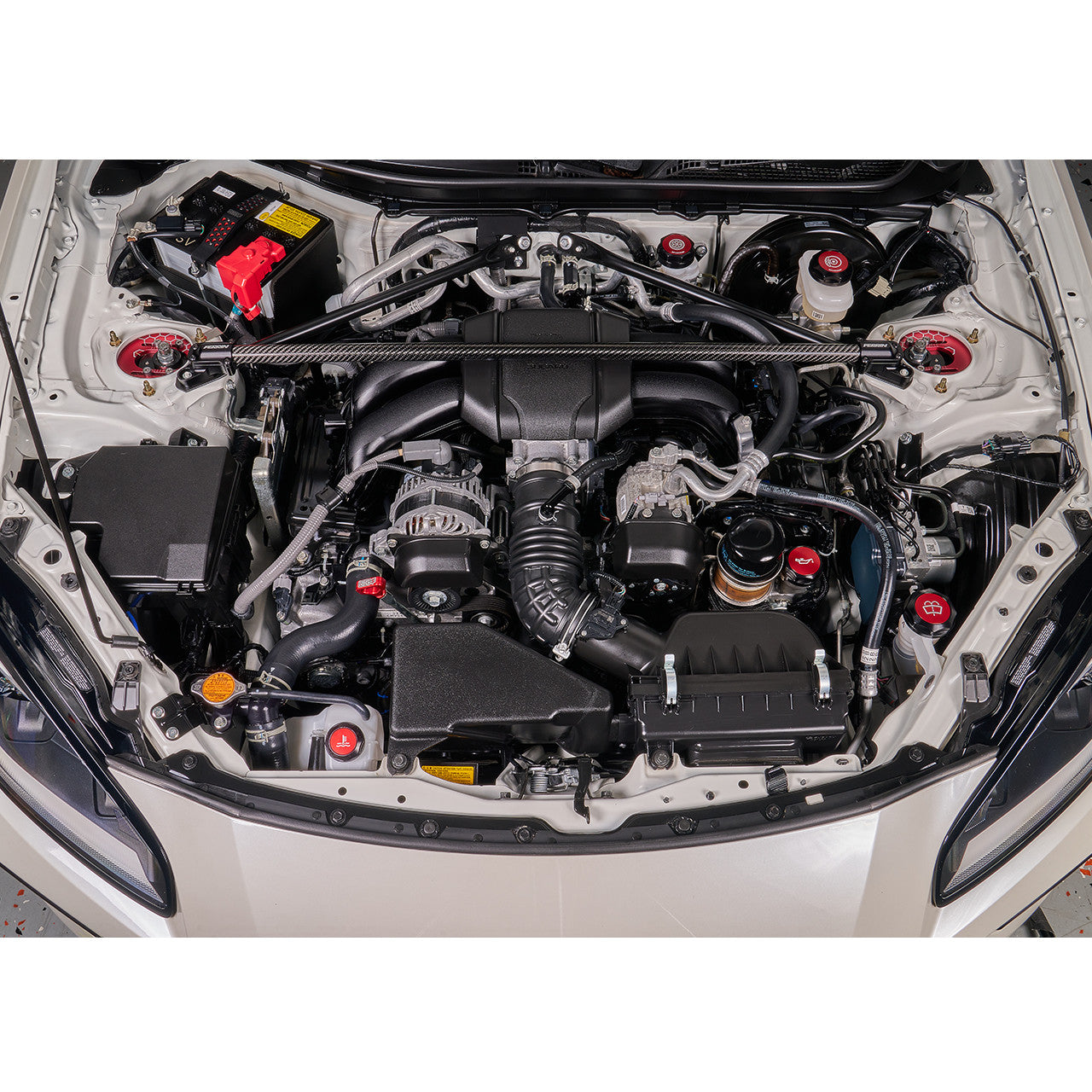 IAG Revolve Engine Bay Dress-Up Cap Kit for 13-24 BRZ - Installed