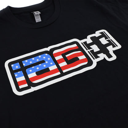 IAG USA Boxer Logo Shirt / Black - Close-up