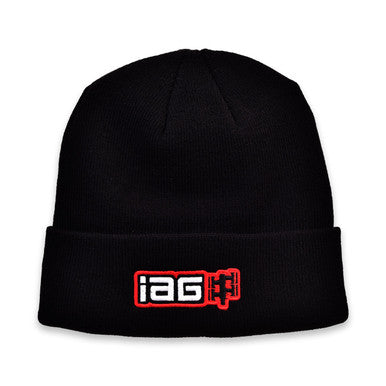 IAG Performance Boxer Logo Watch Cap Beanie (Black)