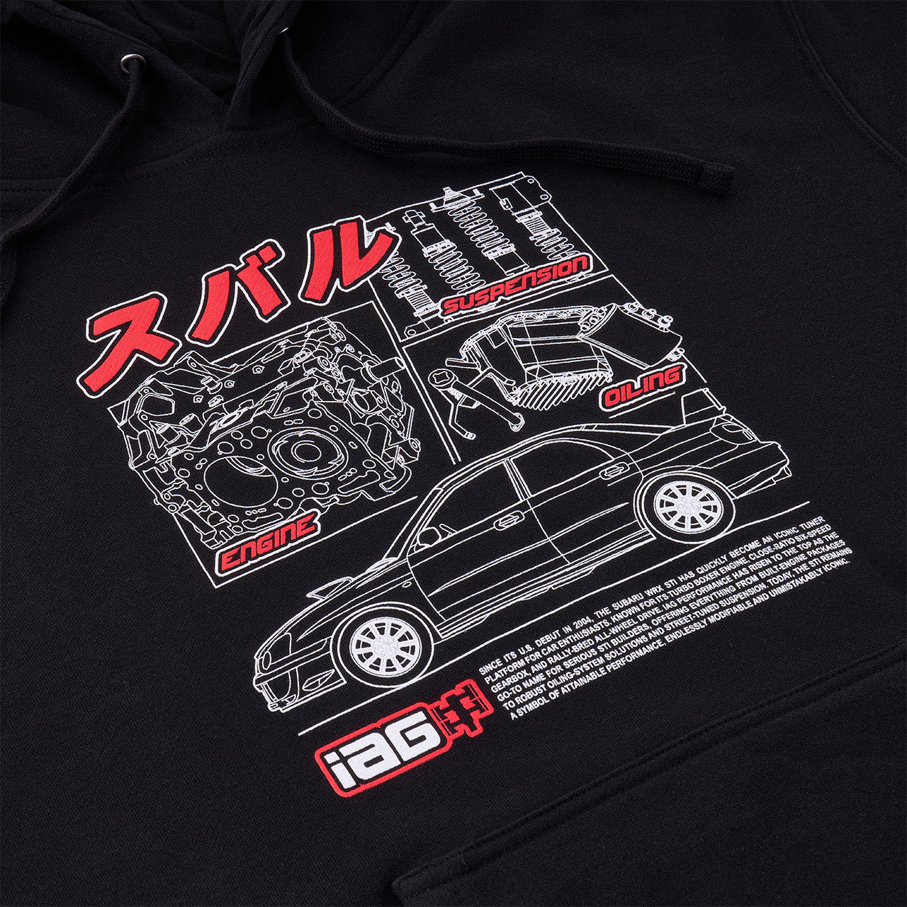 IAG Iconic Blueprint Hoodie - Screen Close-up