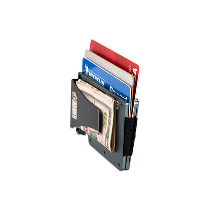 IAG Aluminum Wallet w/Money Clip, Cash Band, and Screwdriver Kit (Boxer Logo)- Cards Inserted