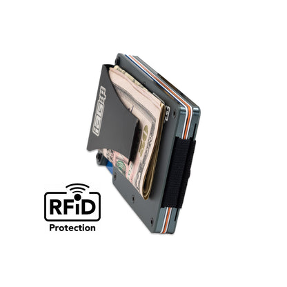 IAG Aluminum Wallet w/Money Clip, Cash Band, and Screwdriver Kit (Boxer Logo)- RFiD Protection