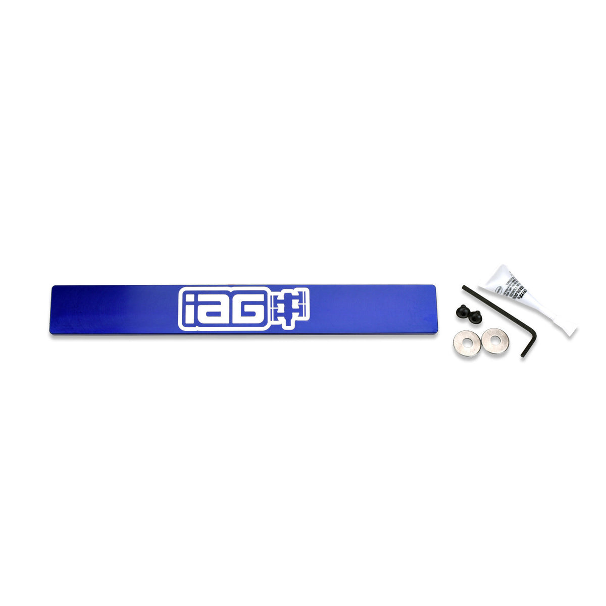 IAG Stealth Mount Tag Delete For 2015-21 Subaru WRX & STI (Blue Finish)